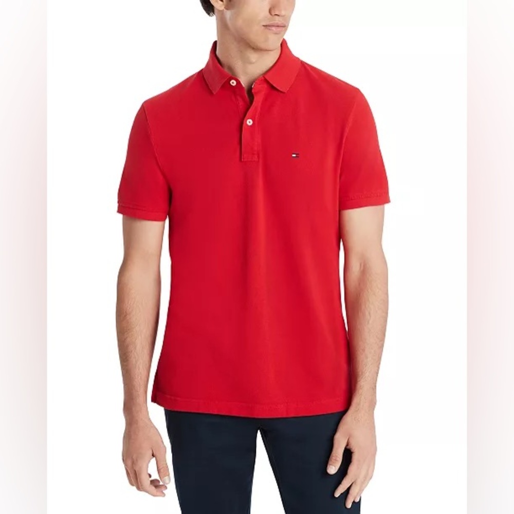 Red Tommy Hilfiger Classic Polo